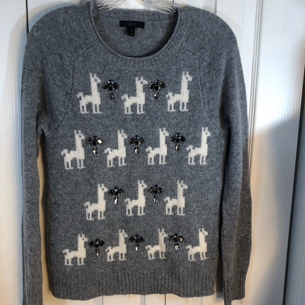 J Crew gray sweater
